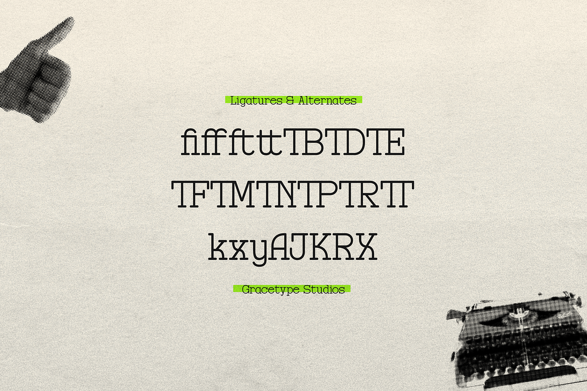 Registrar Archive | Typewriter Font, a Serif Font by gracetype_studio (Photo 12 of 12)