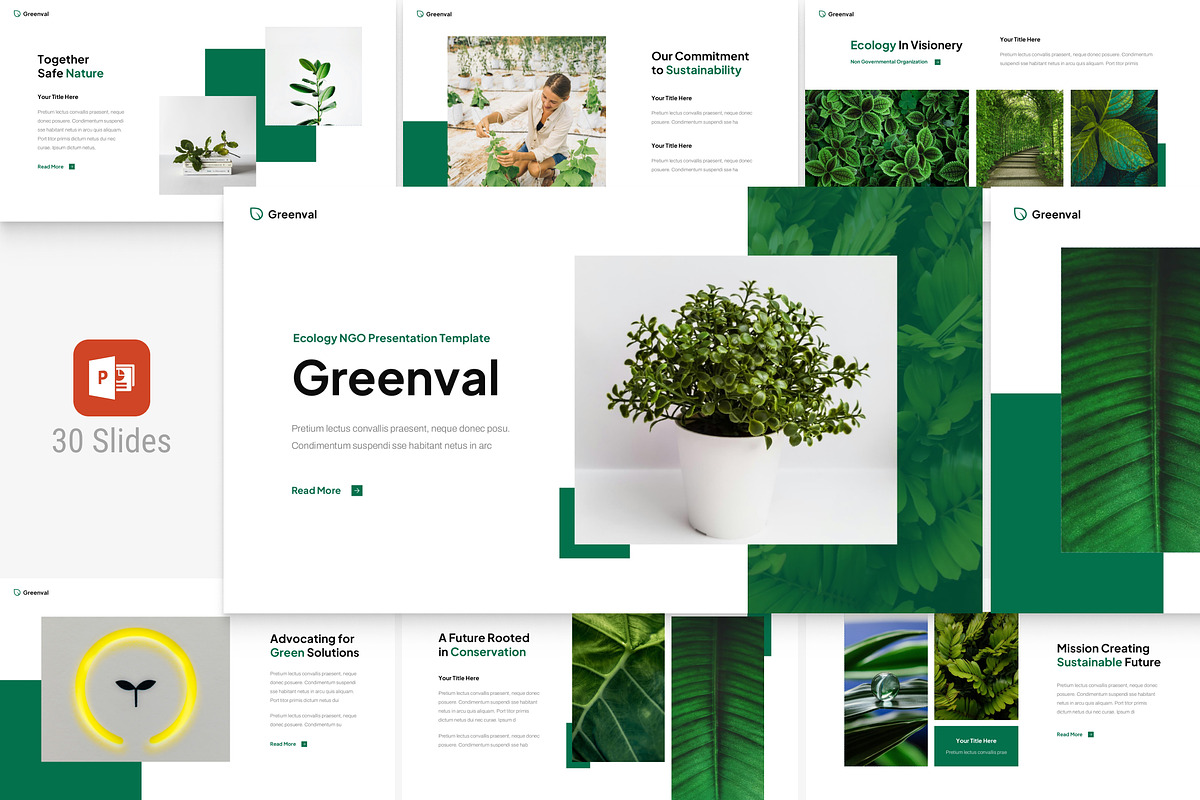 Minimalist Ecology Presentation, a Presentation Template by Eklip Studio (Photo 1 of 5)