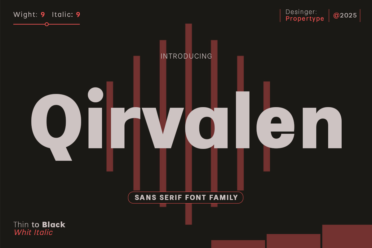 Qirvalen, a Sans Serif Font by Propertype (Photo 1 of 10)