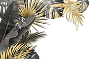 Botanical Tropical Leaves Frames, a Decorative Illustration by leezarius (Thumbnail 7 of 7)