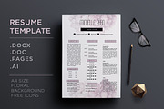 CV template + cover letter template, a Resume Template by Chic templates (Thumbnail 1 of 4)