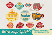80+ Retro & Vintage Style Labels, a Branding & Logo Template by ThePhoton (Thumbnail 8 of 9)