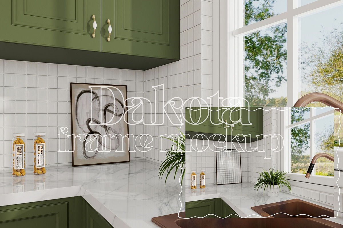 DAKOTA| Cottage Kitchen Mockup Set, a Household Mockup by SoleilHomeMockups (Photo 7 of 12)
