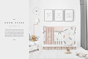 Crib Beddind Designers Kit Mockup, a Bottom Mockup by Creatsy (Thumbnail 17 of 29)