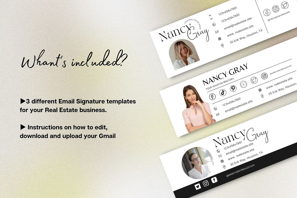 Email Signature Realtor | Canva, an Email Template by MediaKitTemplates (Photo 5 of 6)