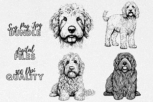 Labradoodle SVG - Dog Clip Art