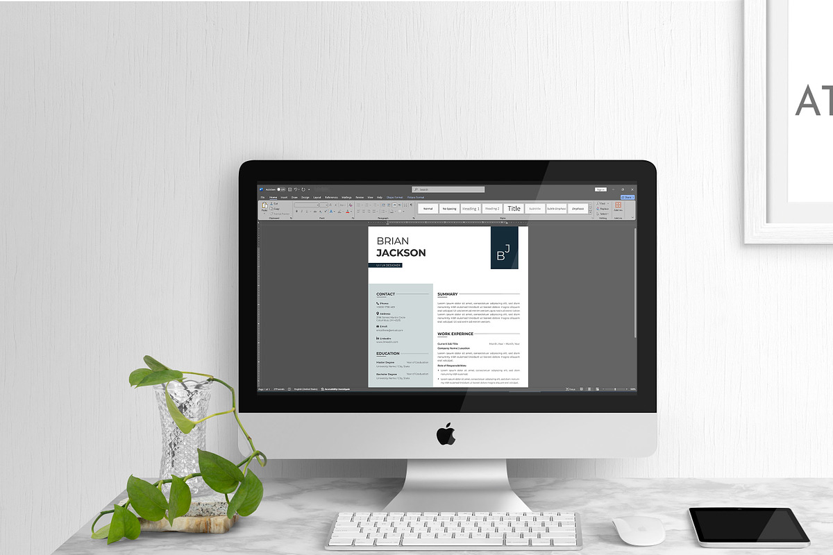 Resume CV / Cover Letter, a Resume Template by Anjum Ilyas (Photo 7 of 7)