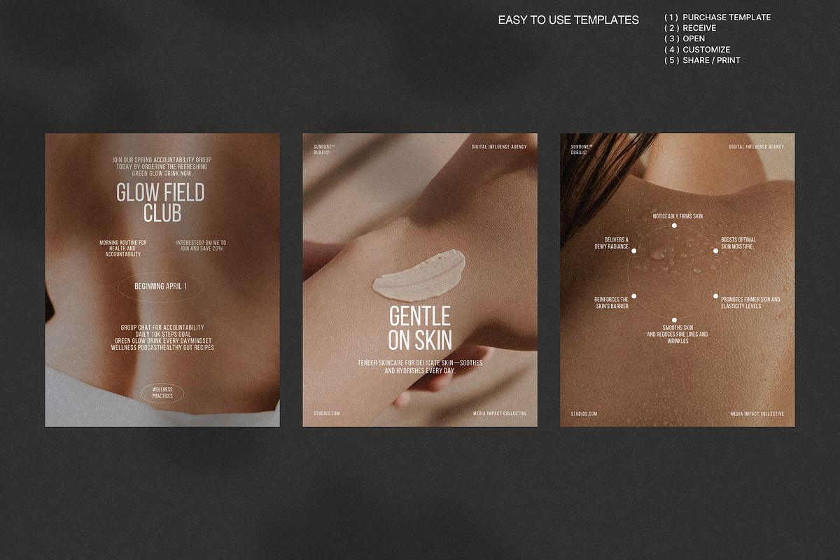 Canva Templates for Skincare Kit preview 3