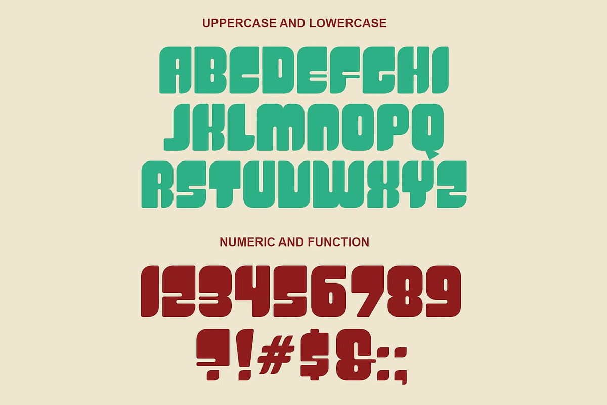 Chubaq - Handcrafted Display Font, a Sans Serif Font by Luna Shop (Photo 2 of 6)