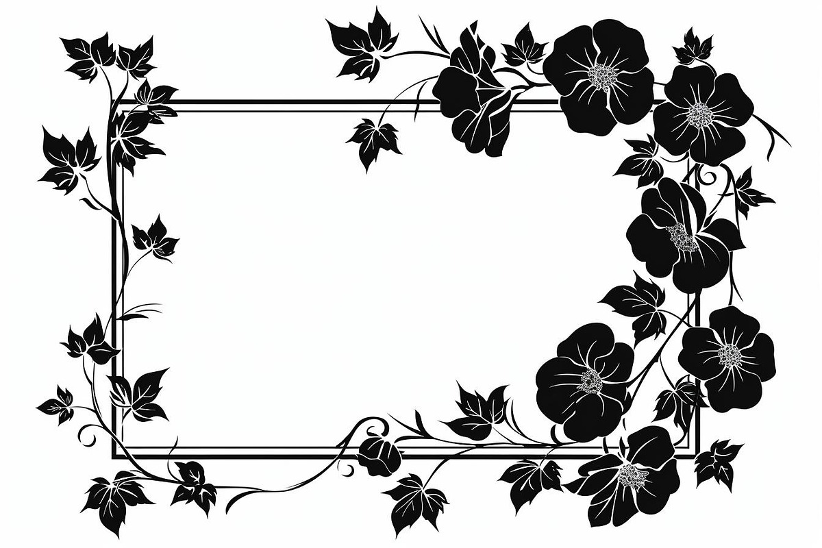 Flower Frame Silhouette Pack, an Illustration by BIPLOB EXPERT (Photo 3 of 9)