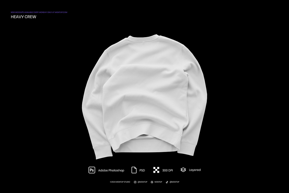 MOKITUP: Heavy Crewneck Mockup, a Hoody Mockup by MOKITUP (Photo 4 of 5)