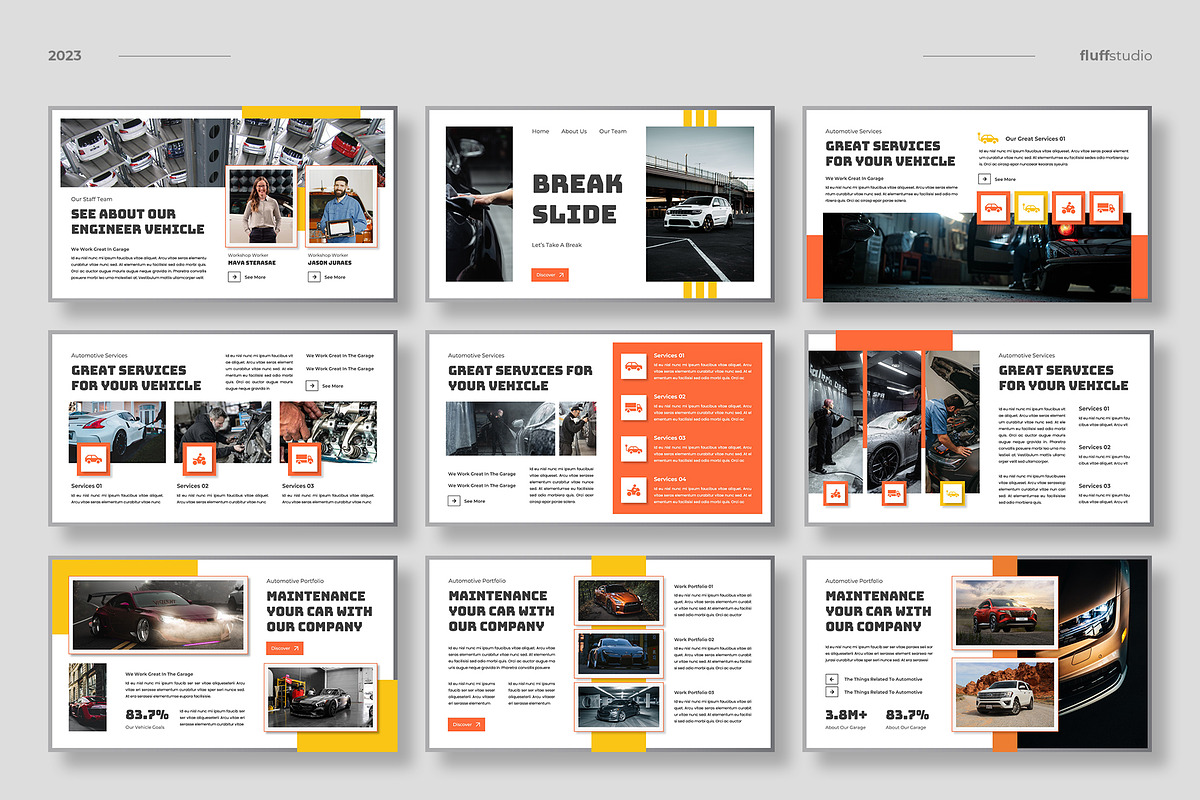 Car Automobile Powerpoint Template