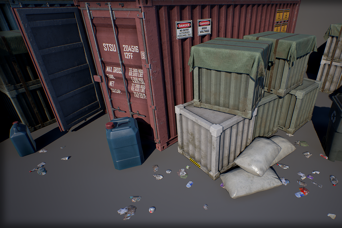 Industry Props Pack 4, a Furniture 3D Model by SilverTM (Photo 4 of 7)