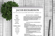 Resume Template Jacob, a Resume Template by Resume Template Shoppe (Thumbnail 1 of 4)