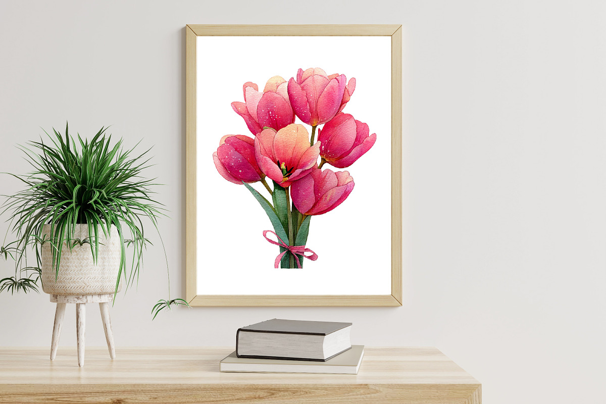 Whimsical Flowers Spring Clipart Bun, an Illustration by Designworld (Photo 3 of 8)