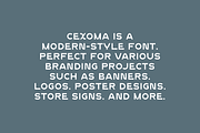 Cexoma - Corporate Logo Font, a Sans Serif Font by Iqsiart Studio (Thumbnail 5 of 7)