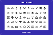 Holidays icons, an Outline Icon by Wencory (Thumbnail 1 of 2)