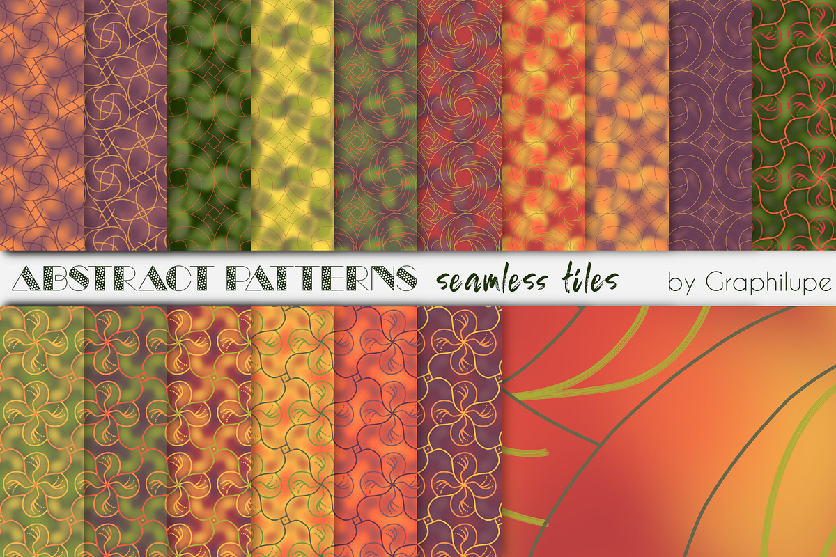 Abstract Patterns Vol. 1.2 - Autumn, a Pattern Graphic by Graphilupe (Photo 4 of 6)