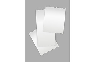 Blank payment check or receipts with, a Technology Illustration by the8monkey