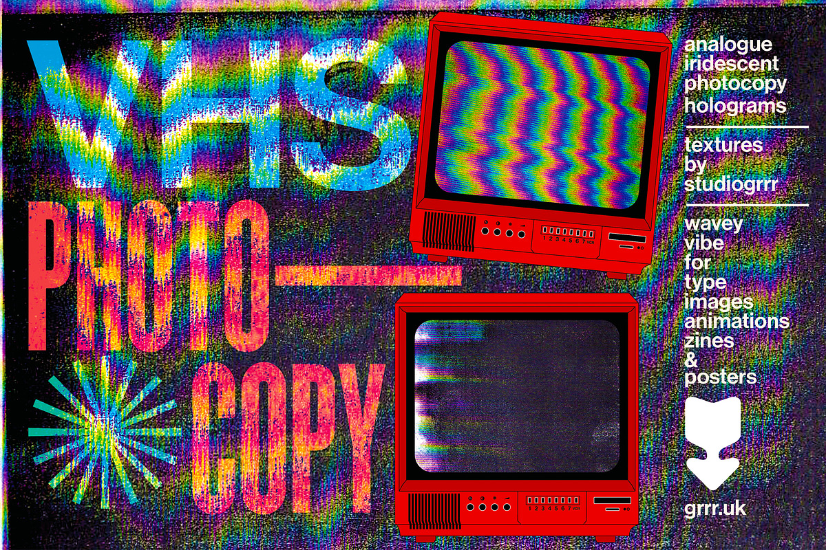 VHS Photocopy - Unique Textures, a Texture Graphic by Studio GRRR (Photo 1 of 8)