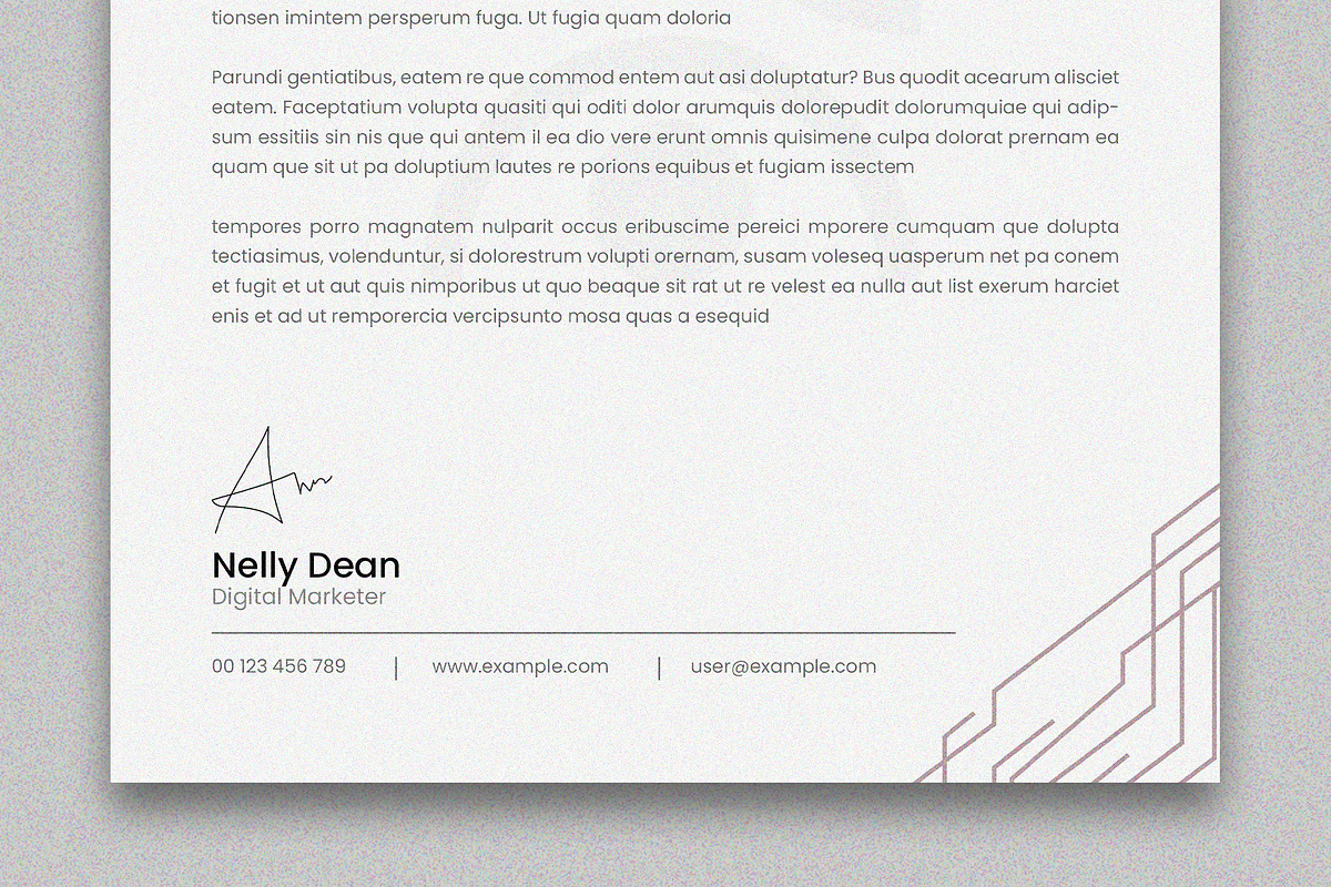 Letterhead Design Template, a Stationery Template by ClickPaint_Studio (Photo 3 of 4)