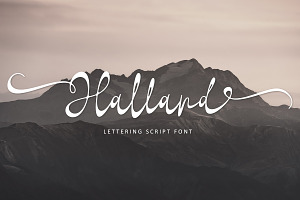 Halland Lettering Script Font