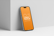 The Wall - iPhone 14 Pro Max Mockups, an iPhone Mockup by DreamVisuals (Thumbnail 1 of 4)