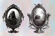 Creepy Halloween Houses Clipart, an Object Graphic by Agnesagraphic (ID 95) (Thumbnail 9 of 9)