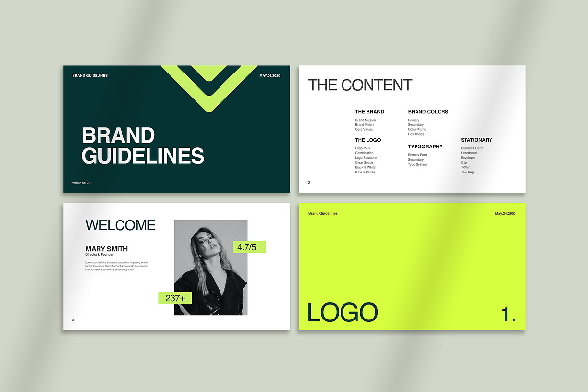 Brand Guideline Templates, a Branding & Logo Template by Oriofix (Photo 4 of 9)