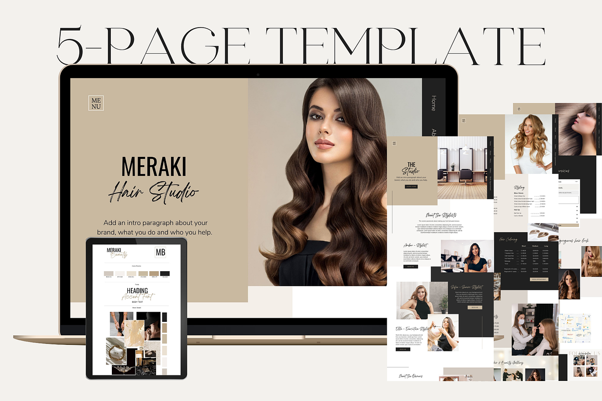 SUTTON |Luxury Beauty Salon Website, a Websites & App Template by Styled Web Shop (Photo 3 of 8)