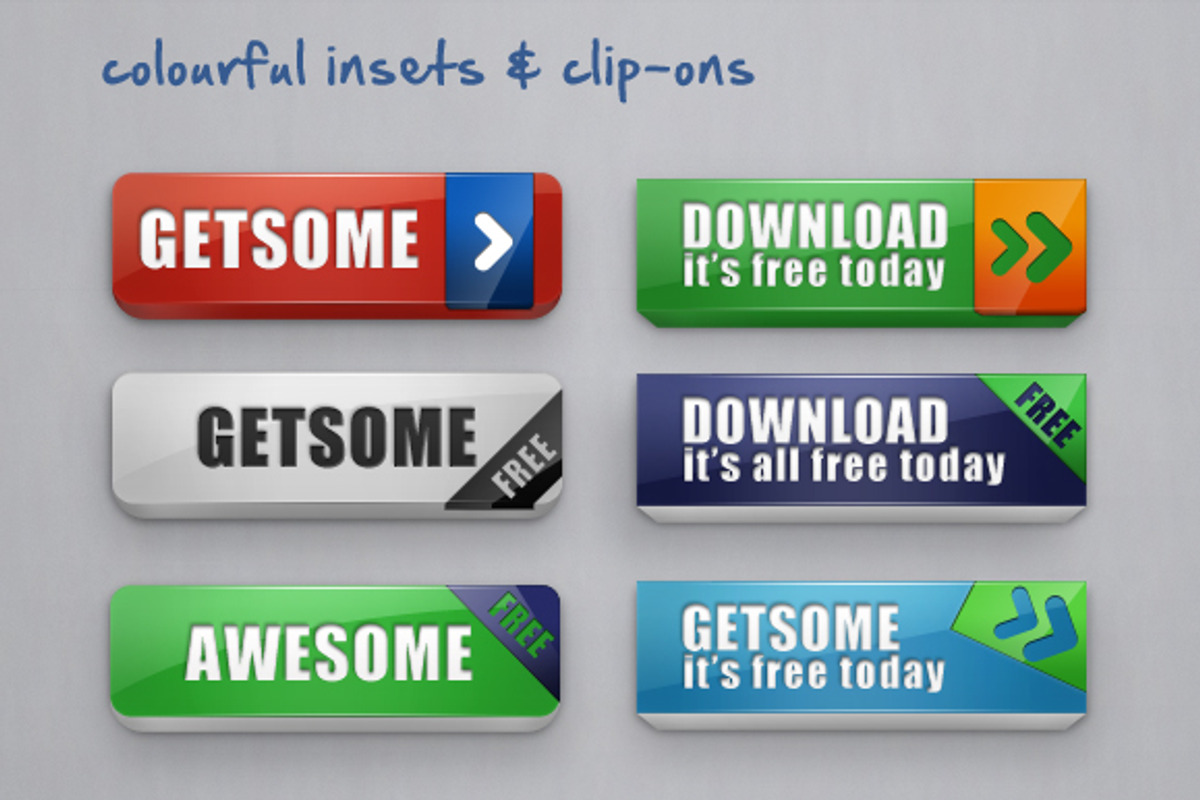 Awesome chunky web buttons, a Templates & Theme by chrisatlemon (Photo 5 of 5)