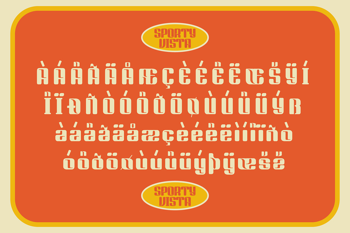 Sporty Vista Retro Font, a Sans Serif Font by Storytype Studio (Photo 13 of 15)