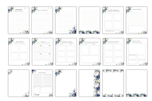 Daily Journal Printable Template, a Stationery Template by Daffodil Dream Studio