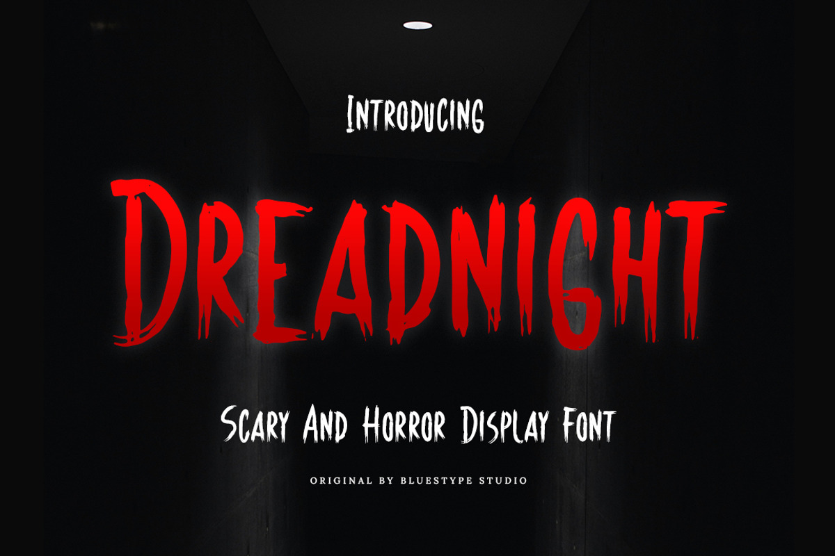 Dreadnight - Scary Font, a Handwritten Font by Bluestype Studio (Photo 1 of 9)