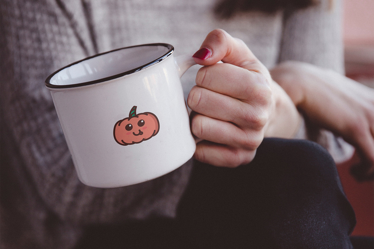 Kawaii Pumpkins. Sticker pack, a Texture Illustration by helgascandinavus (Photo 6 of 7)