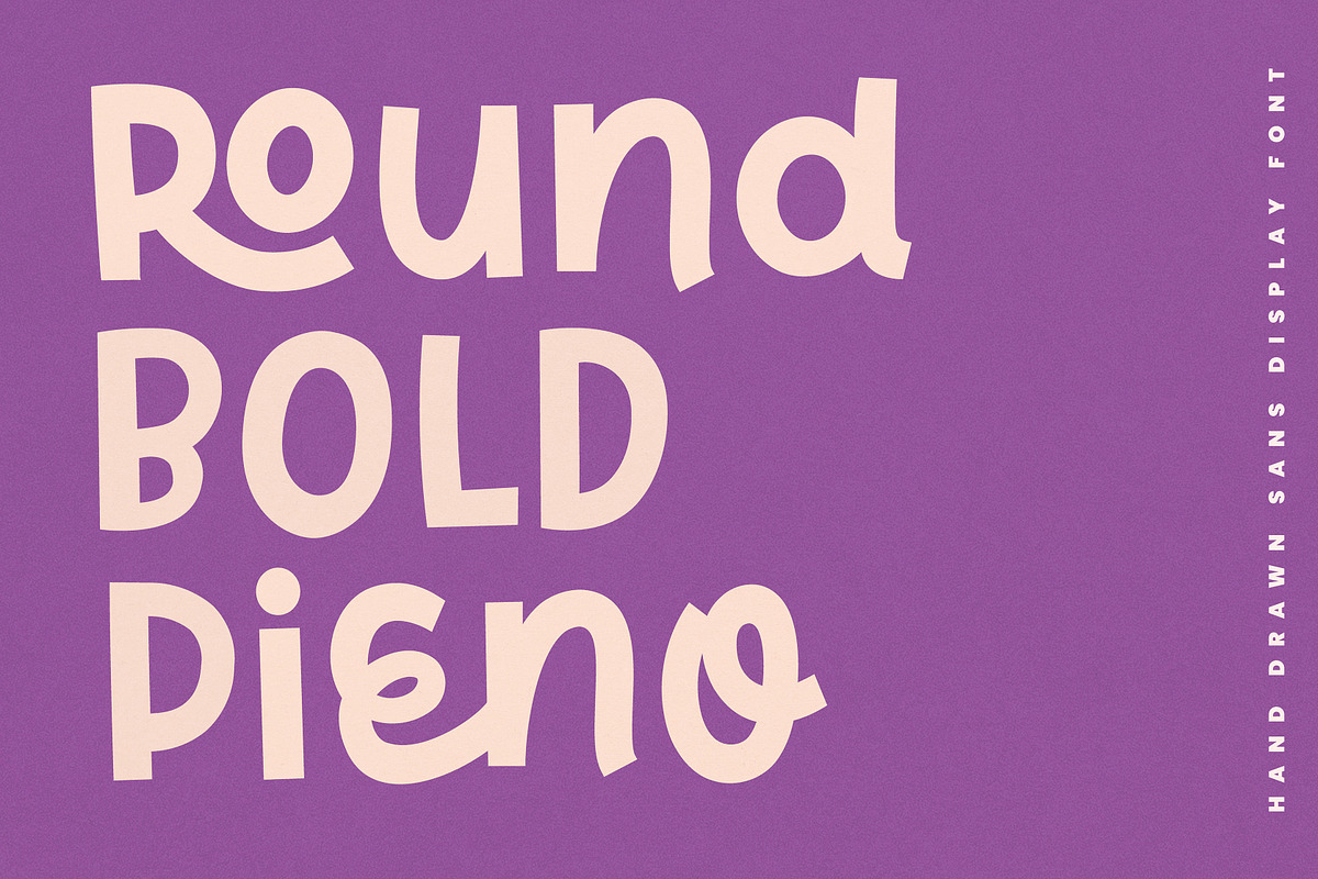 Pieno | Bold Playful Display Font, a Font by Point and Poem (Photo 2 of 12)