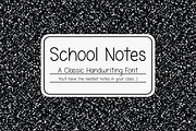 School Notes Handwritten Font, a Handwritten Font by The Creative Bix (Thumbnail 1 of 13)