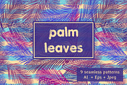 Palm leaves, a Pattern Graphic by Alla_Ri_Shop (Thumbnail 1 of 6)