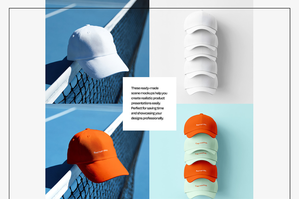 Hat & Cap Mockup Set, a Hat Mockup by Mego-studio (Photo 5 of 10)