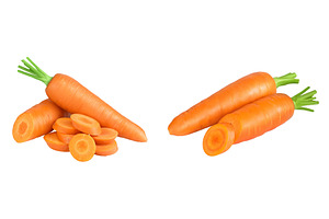 Carrot isolated on white background