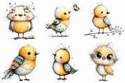 Whimsical Easter Bird Clipart, an Illustration by Libby Wishes (Thumbnail 2 of 7)