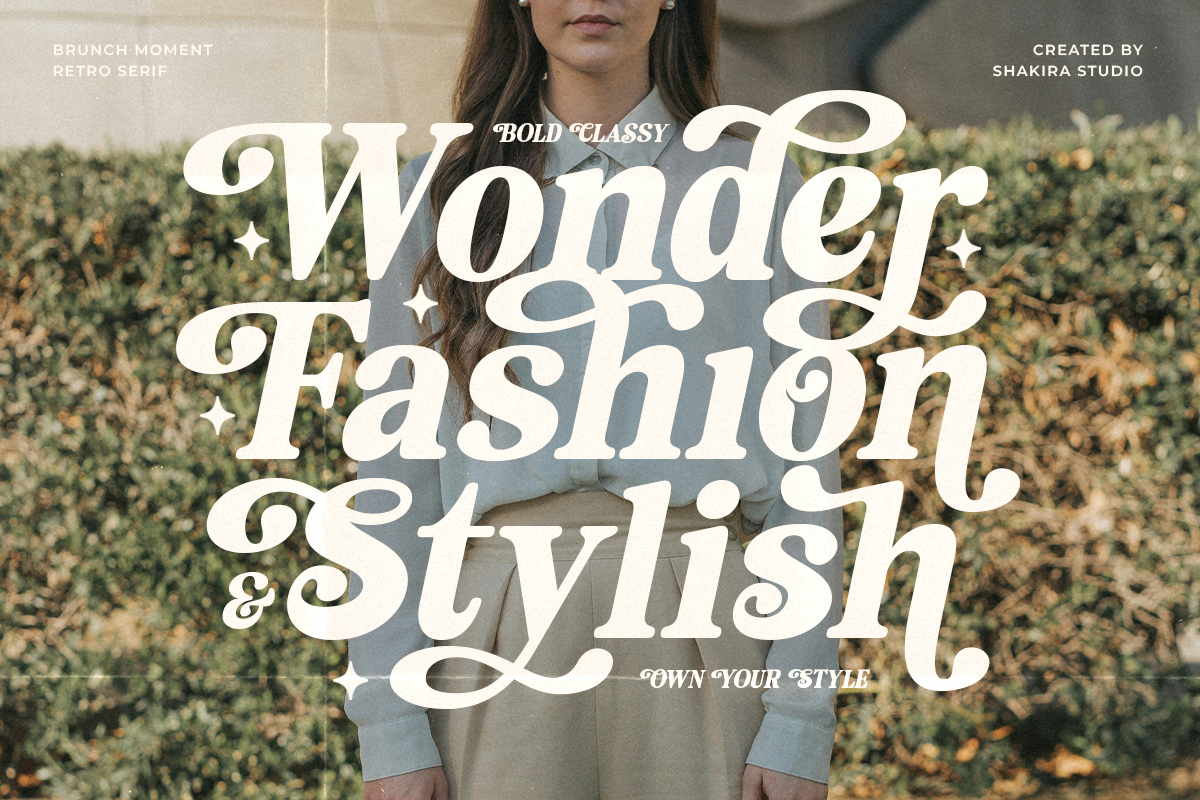 Brunch Moment - Retro Serif, a Serif Font by Shakira Studio (Photo 7 of 10)