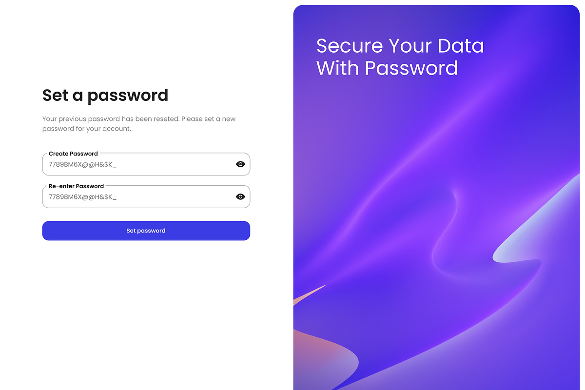 Login Signup Forget Password Page, a Landing Page Template by Hammad Arif (Photo 6 of 7)