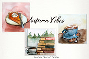 Autumn Vibes Clip Art Set, an Illustration by SandraGraphicDesign (Thumbnail 2 of 10)