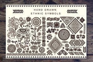 Set of Ethnic ornaments and symbols