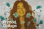 Printed Collage Photo Effect, a Layer Style Add-On by DesignerCandies (Thumbnail 1 of 7)
