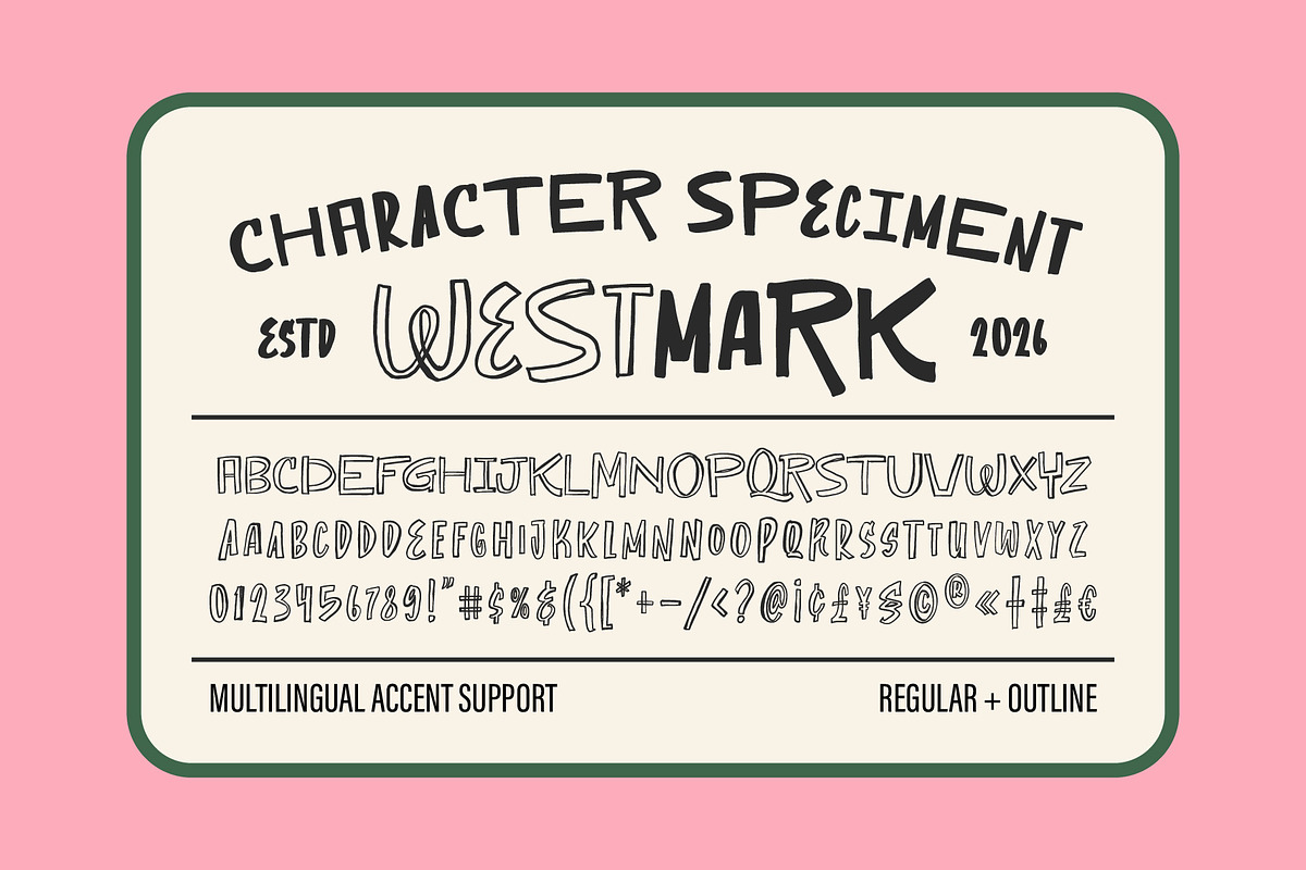 ST Westmark - Rough Wildwest Font, a Sans Serif Font by Type it Easy (Photo 2 of 9)