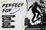 Bractley Bold Streetwear Brush Font, a Handwritten Font by Maulana Creative (Thumbnail 2 of 7)