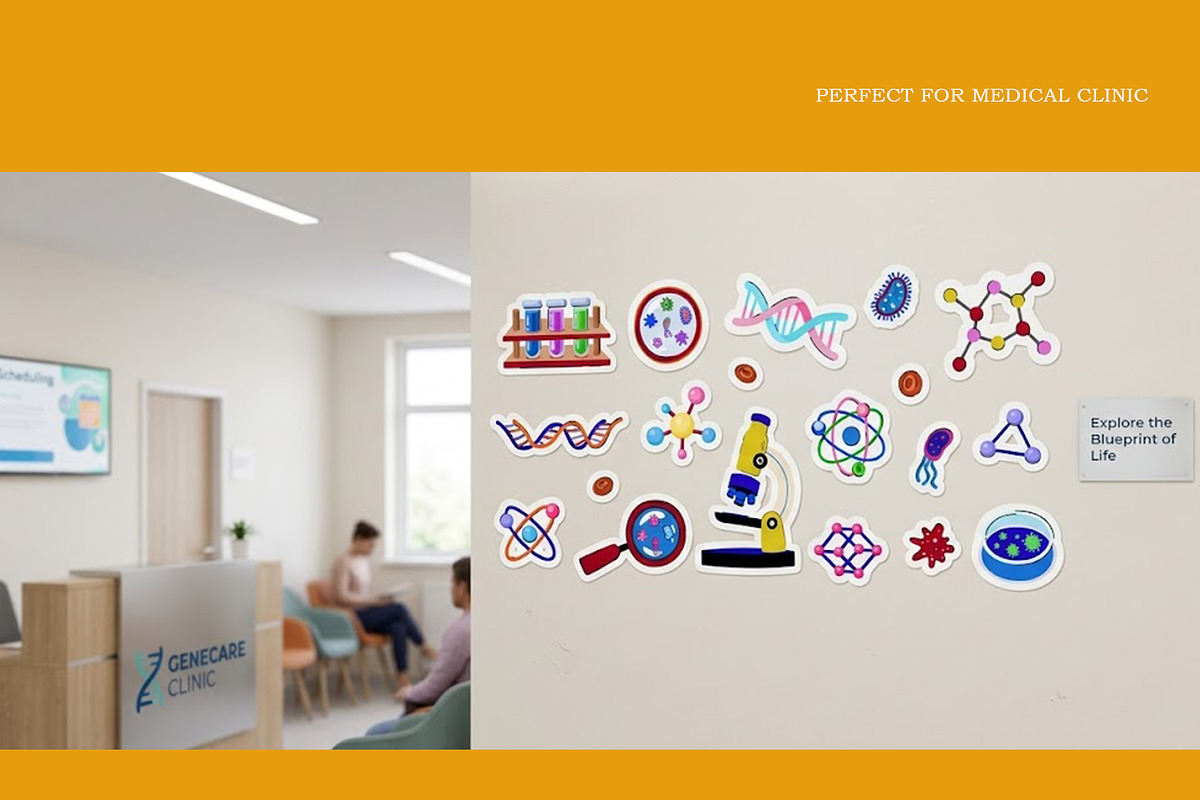 DNA Science Biology Clipart, an Object Graphic by the_myro (Photo 3 of 9)