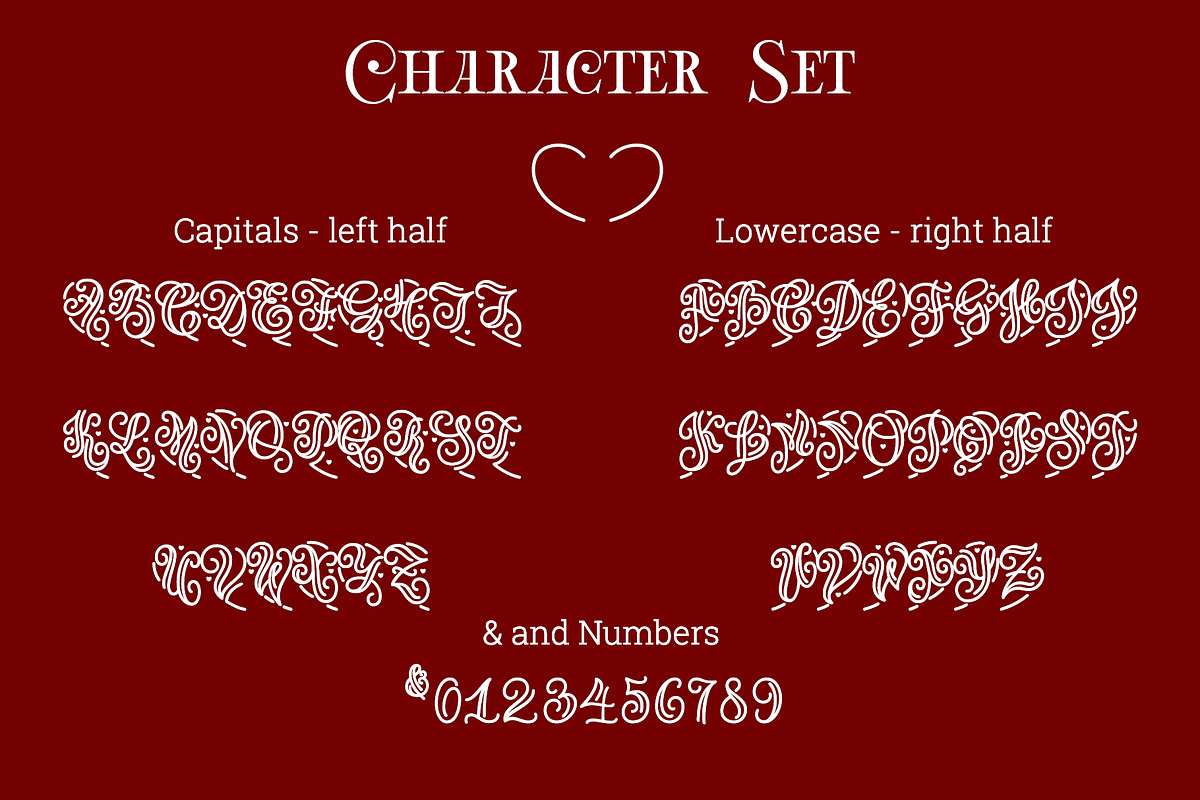 Lo-Ve Monogram font, a Font by Roland Huse Design (Photo 3 of 5)